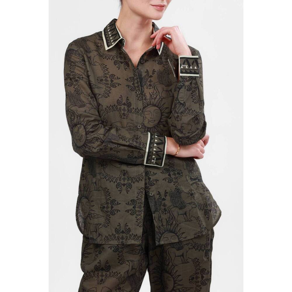 NEW LAS SUREÑAS italian coast shirt in olive green